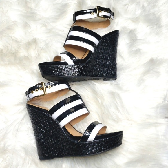 Call it Spring color block platform wedge sandals - Picture 3 of 3